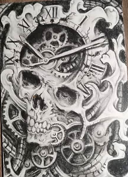 Artwork tattoo on Original drawing