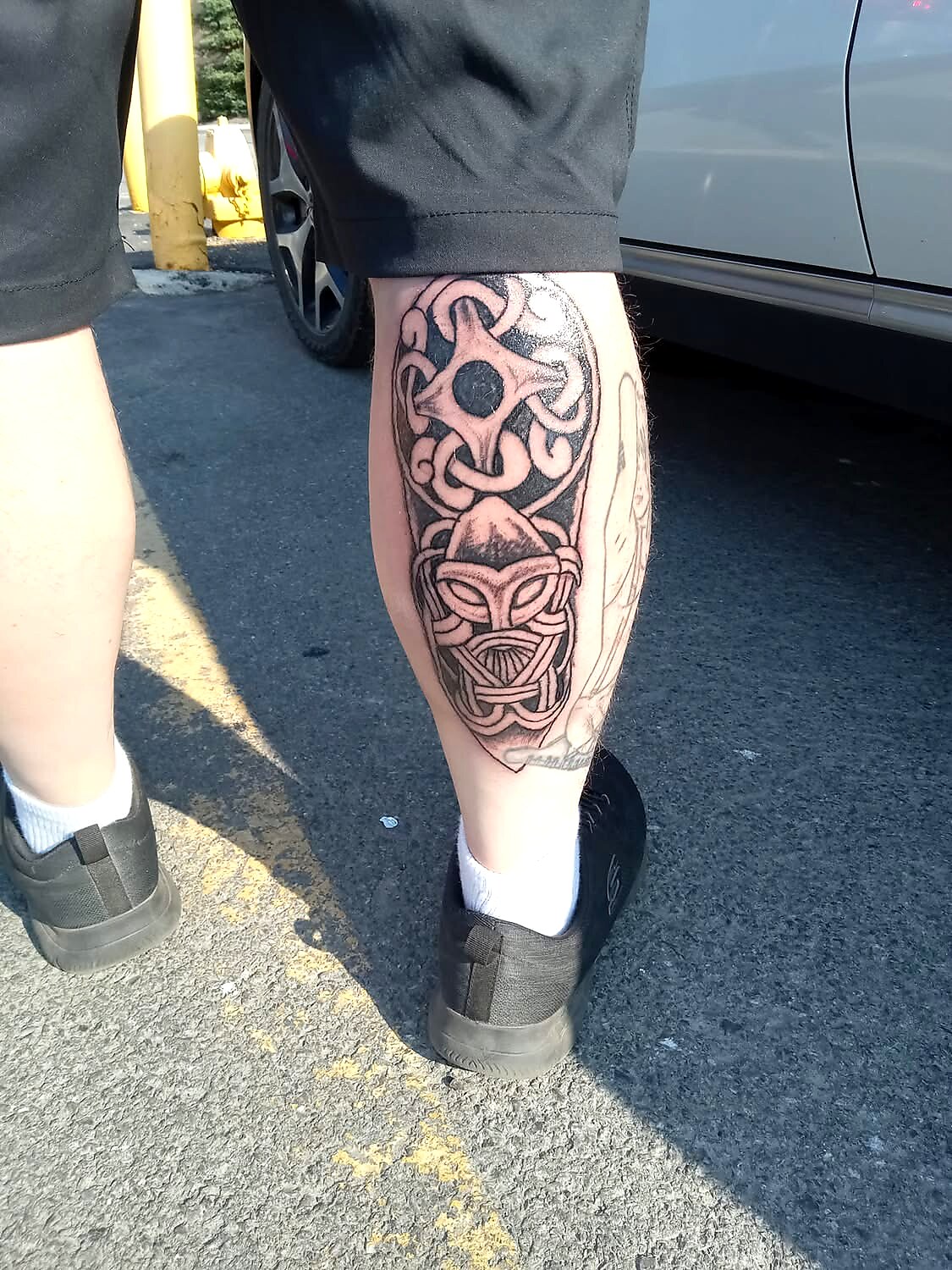 Norse / Viking tattoo on Calf