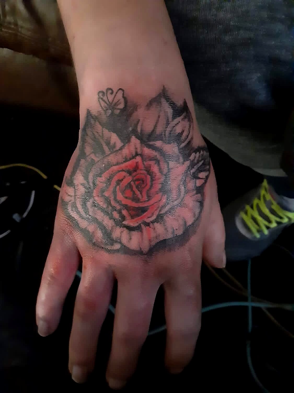 Custom Work tattoo on Hand