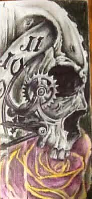 Artwork tattoo on Original drawing