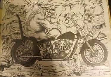 Artwork tattoo on Original drawing