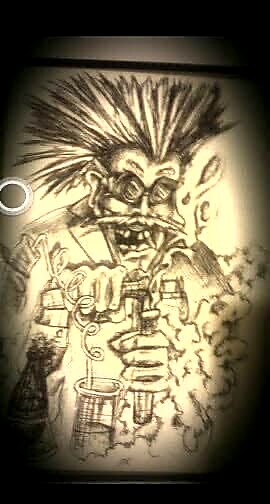 Artwork tattoo on Original drawing