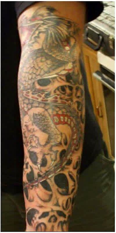 Japanese tattoo on Forearm sleeve