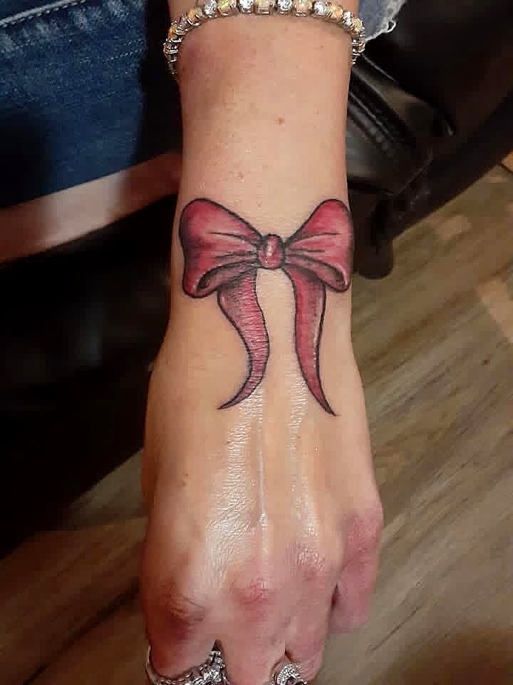 Custom Work tattoo on Hand / wrist