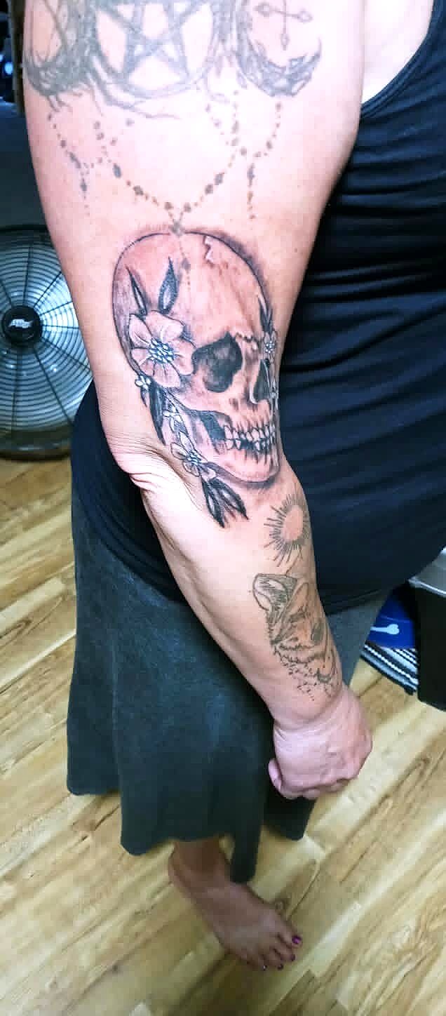 Custom Work tattoo on Upper arm