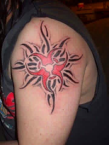 Tribal tattoo on Shoulder