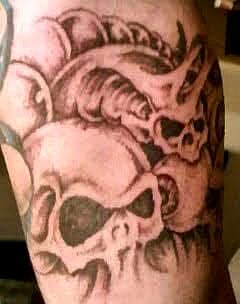 Custom Work tattoo on Bicep