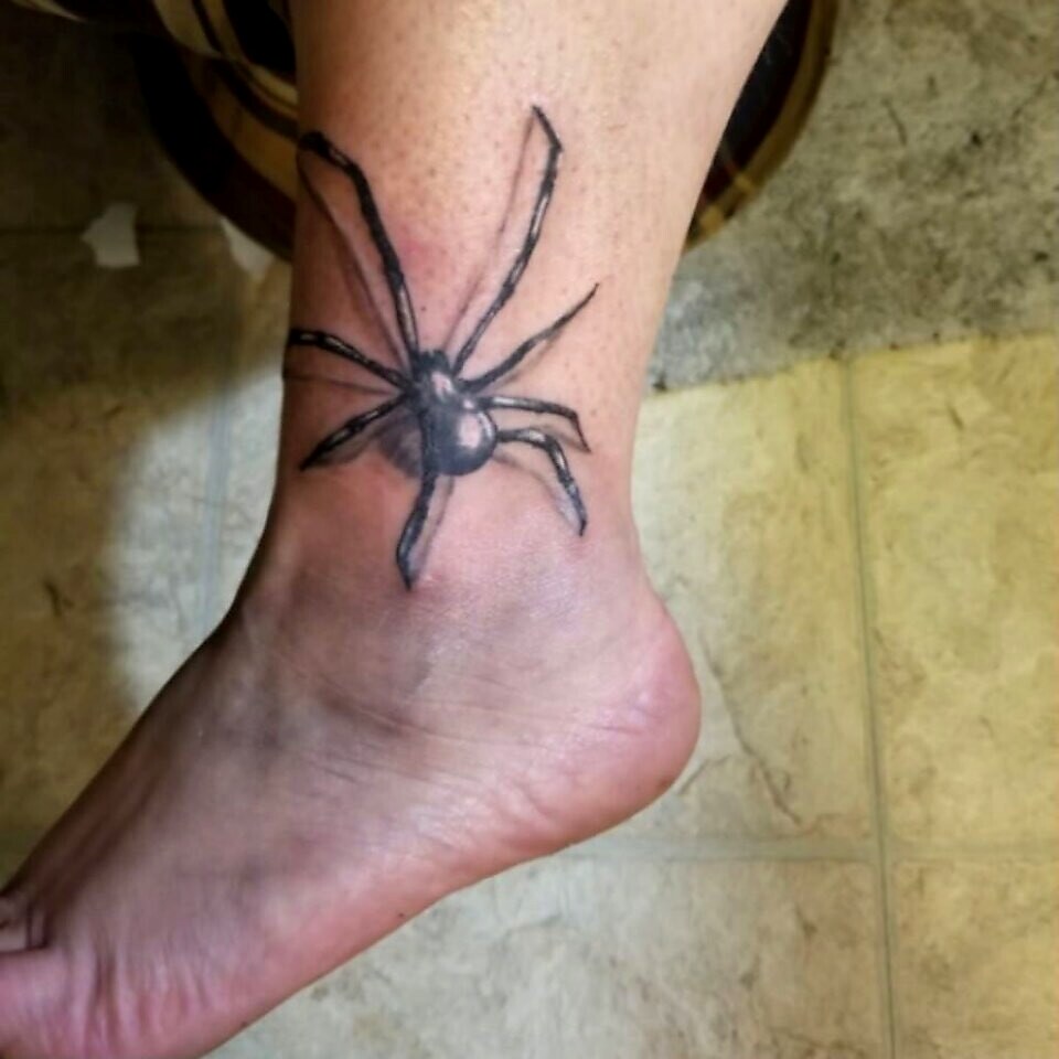 Custom Work tattoo on Ankle